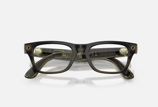 Умные очки Ray-Ban *Meta Blayzer -GEN 2 (Shiny Transparent Dark Olive/Demo Lens) Умные очки Ray-Ban *Meta Blayzer -GEN 2 (Shiny Transparent Dark Olive/Demo Lens)